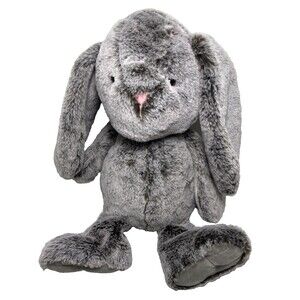 Animal Adventures Gray Lop Ear Bunny Rabbit Sitting Up 16 in Stuffed Animal 2023